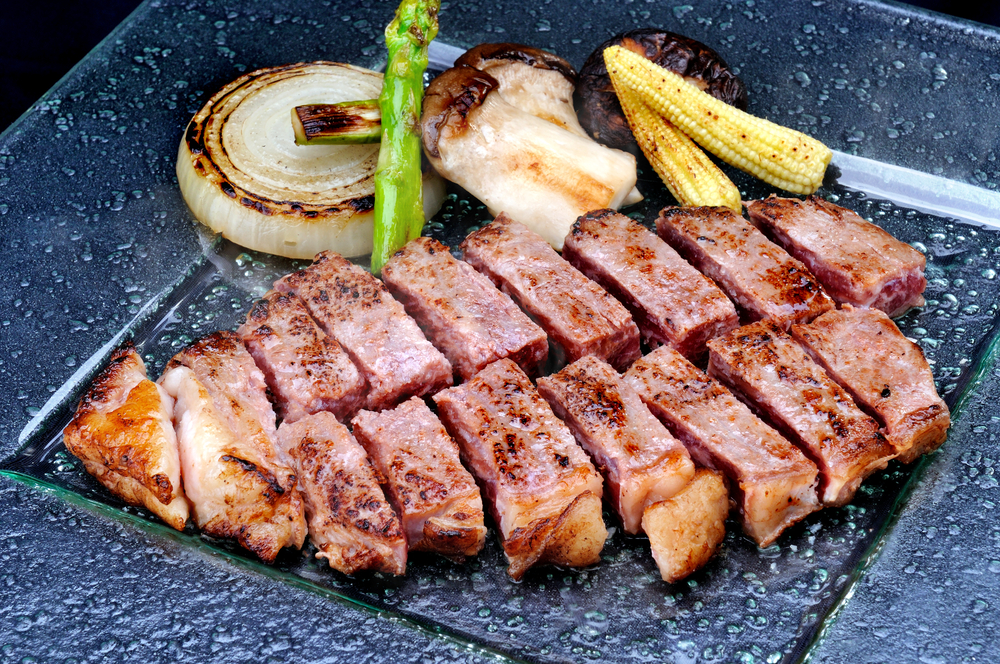 Grilled Wagyu Steak cooked at one of the best teppanyaki places in Melbourne
