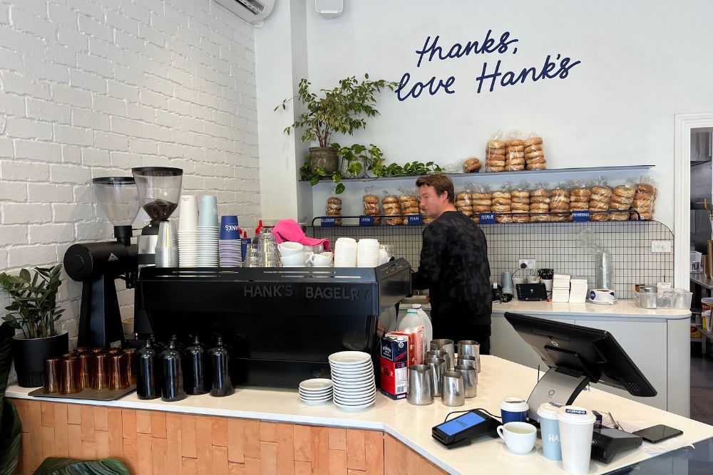 Hank's Cafe & Bagelry - Interior Counter
